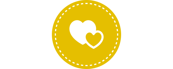 Значок «Любовь помощника» — служба заботы