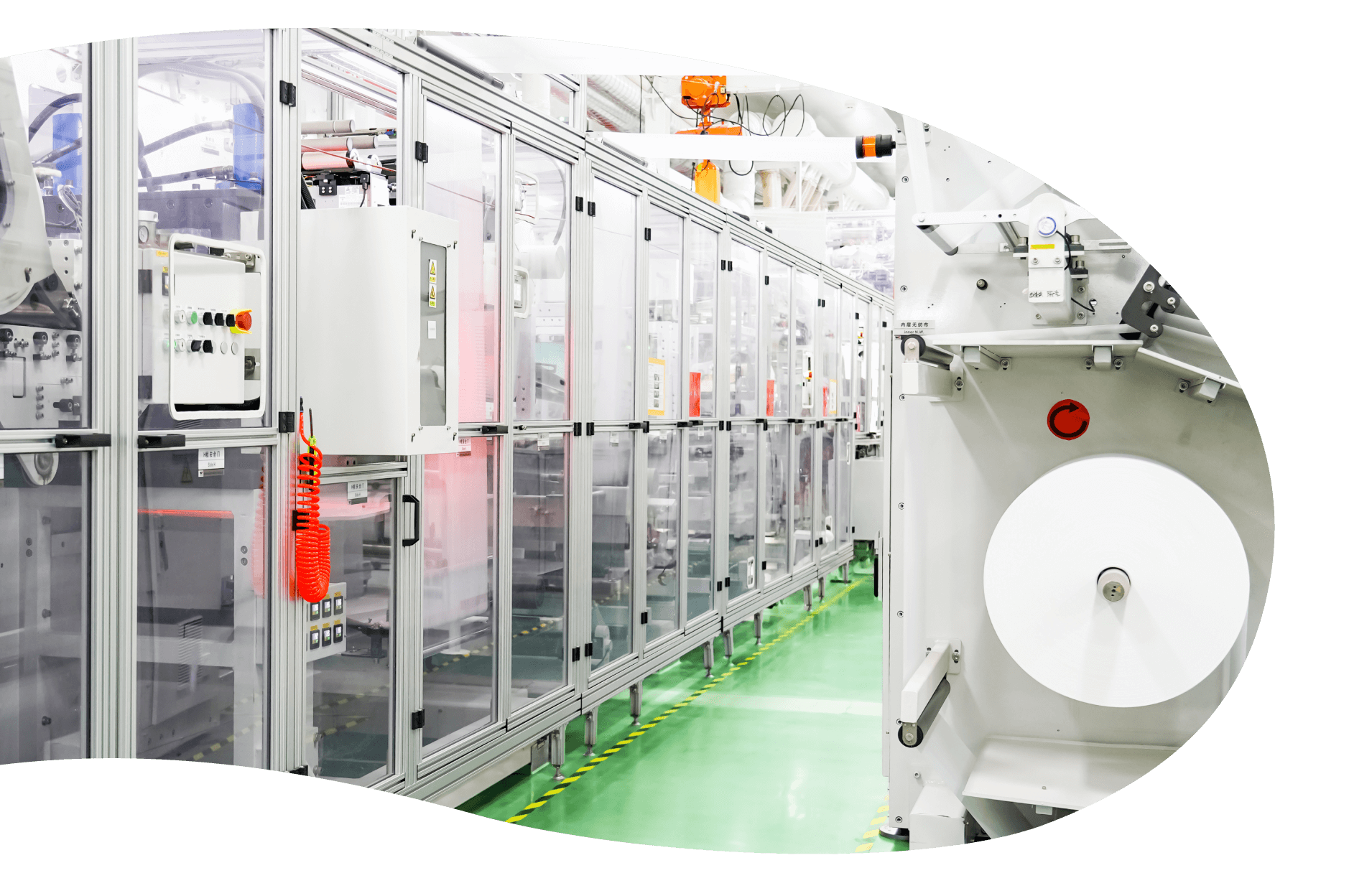 Высокоскоростная линия по производству детских подгузников Helpmate