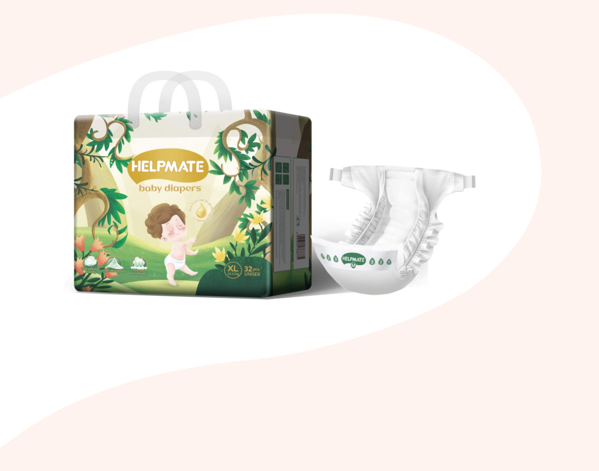 Детские подгузники Helpmate Продукты на этапе разработки