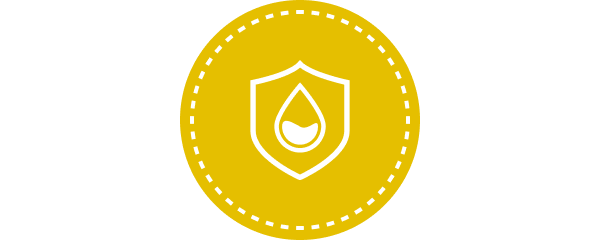 Значок дизайна защиты от утечек