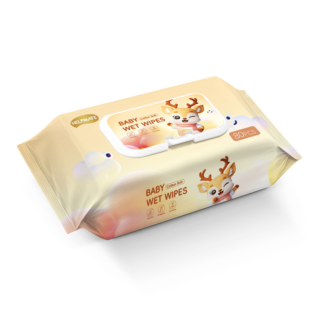 Одноразовые детские влажные салфетки нежно увлажняют и защищают кожу